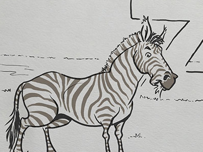 Inktober: Zebra