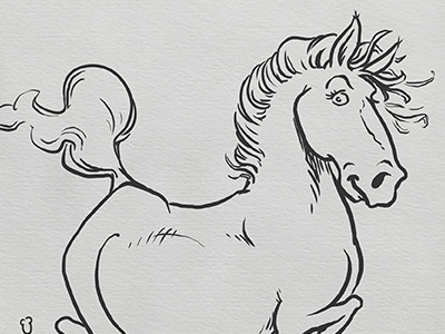 Inktober: Graceful daily doodle dailydoodle drawing filly horse illustration inktober inktober2017 kidlitart pony sketch