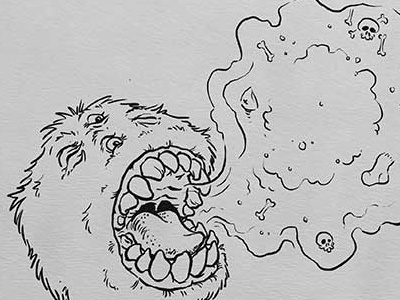 Inktober: Cloud daily doodle dailydoodle drawing illustration inktober inktober2017 kidlitart monsters go monsters go sketch