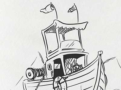 Inktober: Ship daily doodle dailydoodle drawing illustration inktober inktober2017 kidlitart sketch