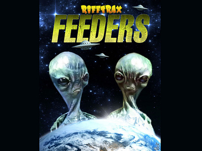 Feeders for RiffTrax alien aliens digital painting illustration mst3k rifftrax