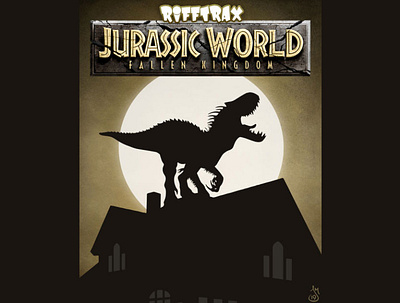 Jurassic World: Fallen Kingdom for RiffTrax design mst3k rifftrax silhouette vector