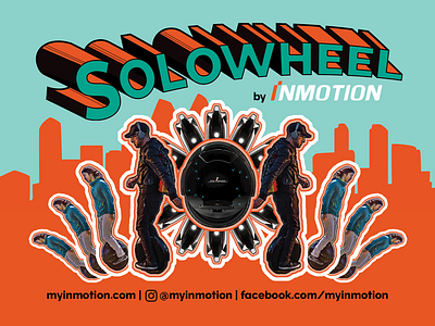 Solowheel Postcard design photoshop postcard