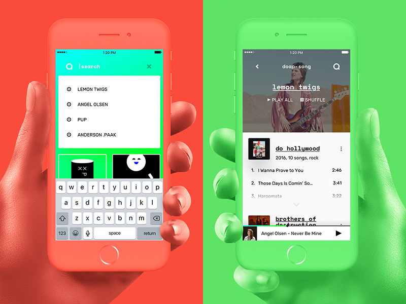 doap-song mockup 1 by Mark Cameron on Dribbble