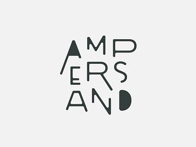 Ampersand Logo branding logo type typography