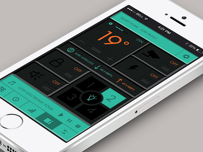 Smart Home app button dashboard header home mobile navigation neb smart home ui ux zuri