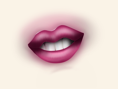 Lips Flower 3d ish art body character drawing flower illustration lips photoshop sexy woman