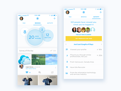 LinkedIn App Redesign