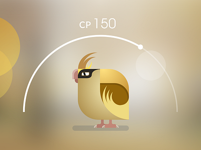 Poke mania: Pidgey app bird character figure flat game illustration pokemon