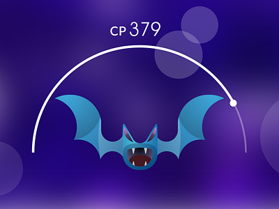 Poke mania: Zubat app bat character figure flat game illustration mobile pokemon