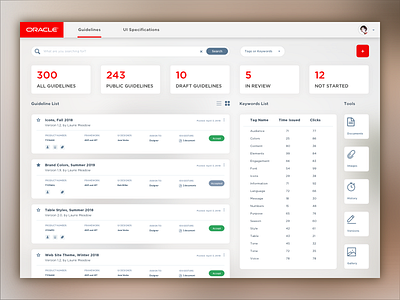 Concept for Internal Dashboard Tool app buttons cards flat landing page table uiux