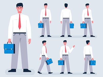 Office male character character download illustration male male character man office poses shutterstock standing vector walking work
