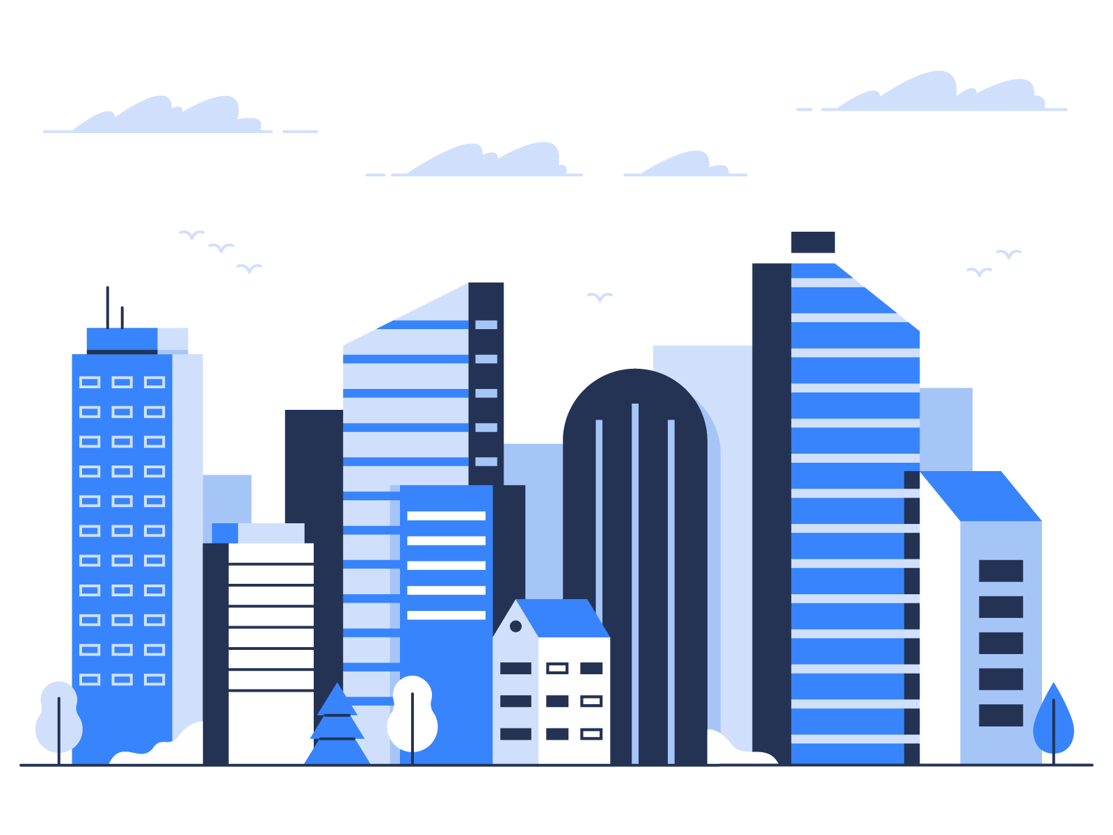 City landscape by Cyber Kit on Dribbble