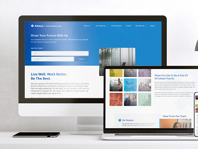 A Future With Us by Al Futtaim design information architecture typography ui user research ux website