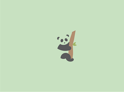 Panda Logo animallogo branding design flat icon illustration illustrator logo logo design logodesign logodesignchallenge logodesigner logozoo minimal panda bear panda logo vector