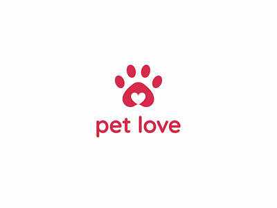 PetLove Logo branding design illustrator logo logo design logodesign logodesigner pet care pets retail store