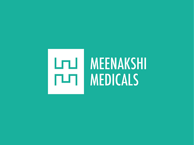 Logo design for Meenakshi Medicals branding identity design logo logo design logo lockup logomark minimal pharmaceutical logo small business startup logo ux vector