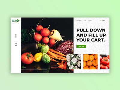 Online Grocery Store Web Design for Delivery Dine