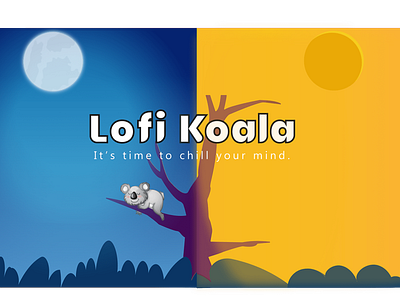 Channel Art For Lofi Animation: Youtube Channel animation channel art design illustration koala koala bear speedart vector youtube