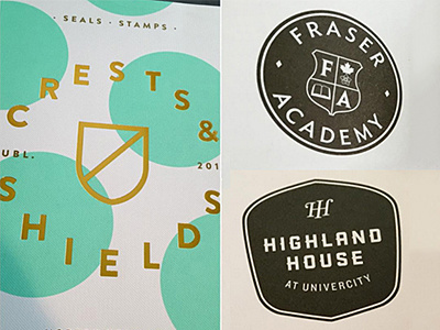 Crests & Shields branddesign brandidentity counterprint design designbooks designerforhire graphicdesign logo logodesign modernheraldry