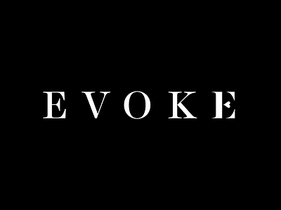 Evoke branding design evoke graphicdesign logo logodesign logotype typography vancouver wedding wordmark