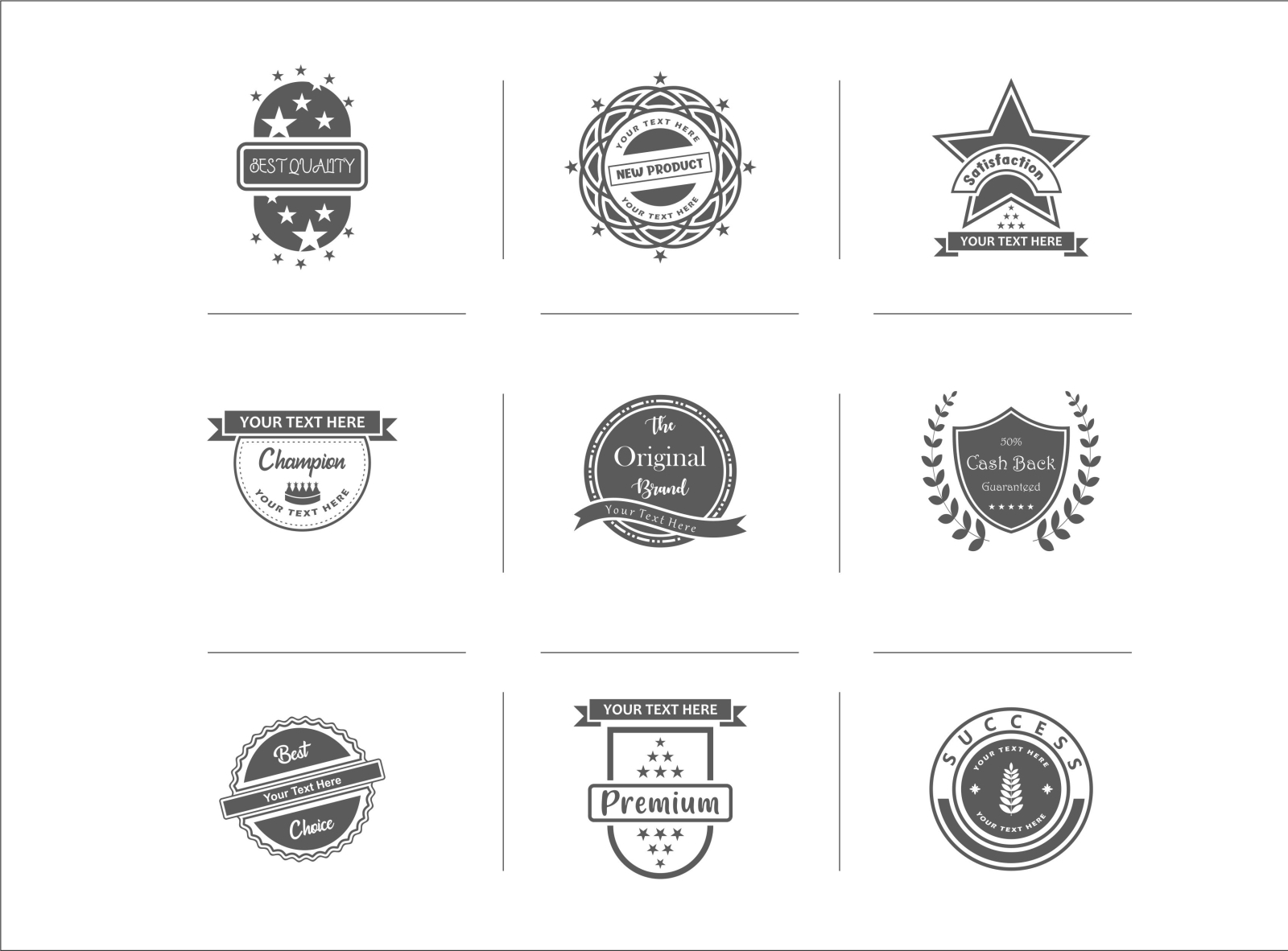 Vector Badges Design by Rajeev Sahay on Dribbble