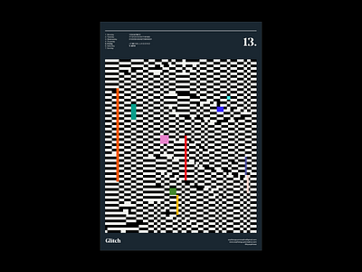 A POSTER A DAY - GLITCH album art branding design digital design freelance designer geometric design graphic design illustration poster a day poster design