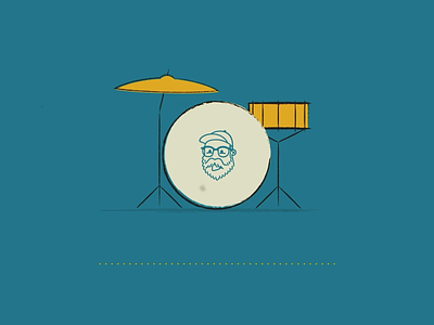 Drum Set Animation with Music 2d animation drum set drums lofi music