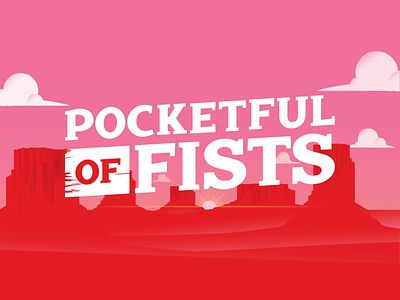 Pocketful of Fists 2d animation animation credits desert spaghetti western titles