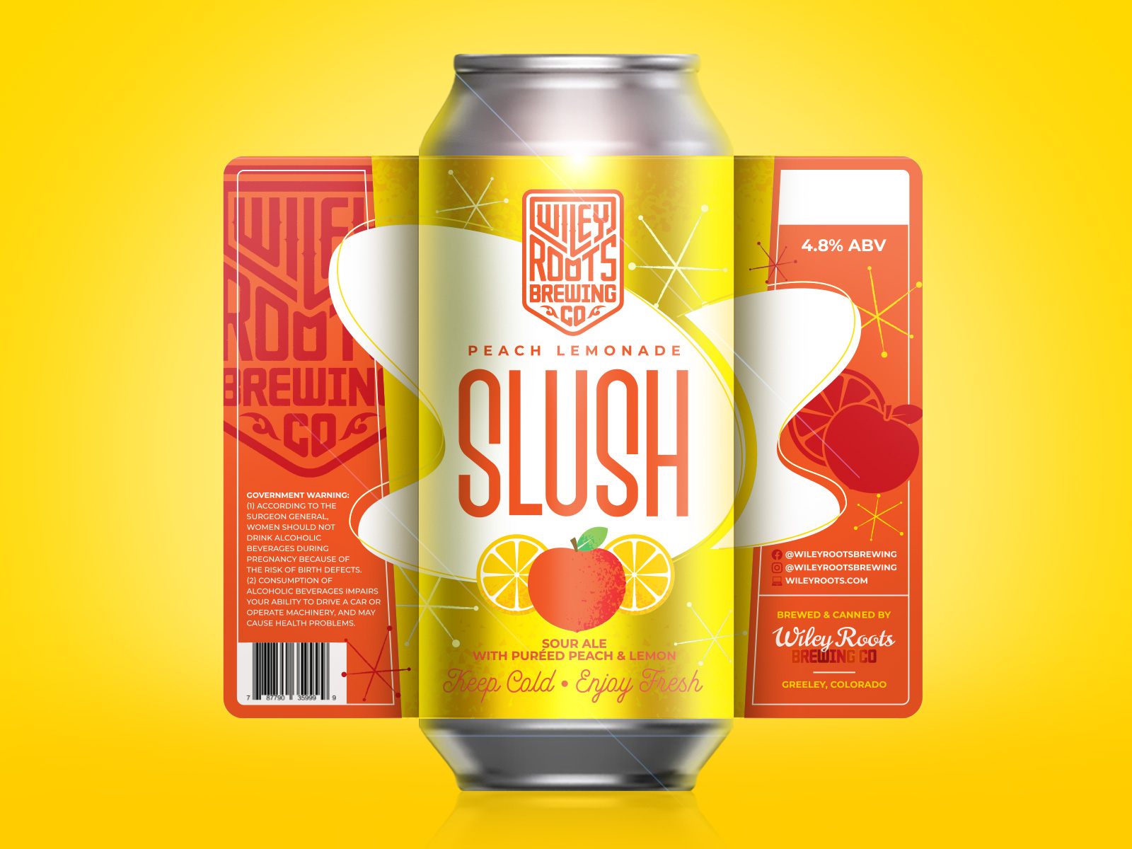 Peach Lemonade Slush by Paul Beveridge on Dribbble