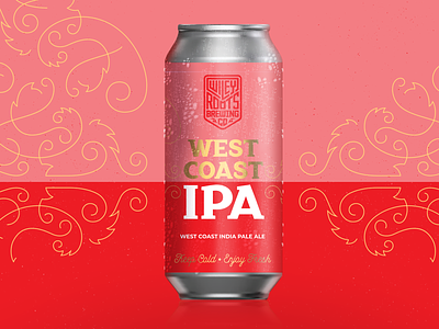 West Coast IPA Label custom type label layout lettering packaging type typography