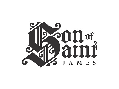 Son of Saint James - Logo band blackletter brand custom lettering logo music type