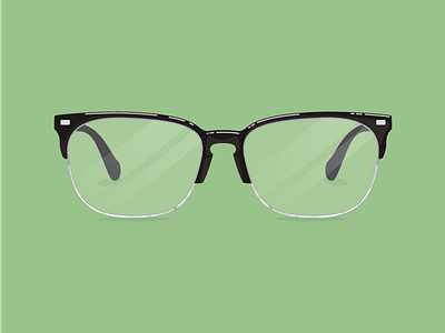 Glasses flat glasses illustration vision