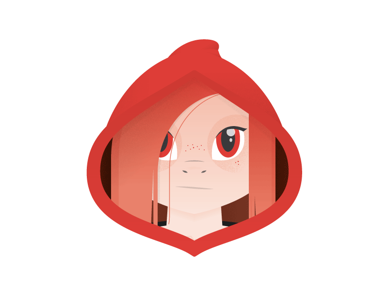 Little Red cartoon character character design illustration little red riding hood