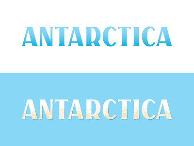 Antarctica antarctica custom lettering lettering