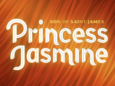 Princess Jasmine - More Progress album artwork band jasmine lettering music princess type