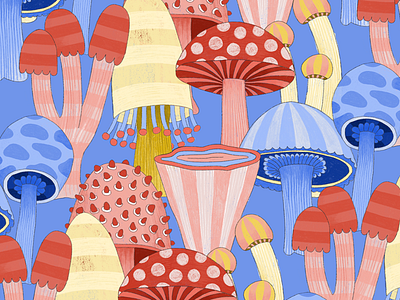 Pattern Design Mushroom