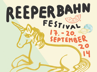 Poster Contest Proposal festival hamburg music poster reeperbahn unicorn