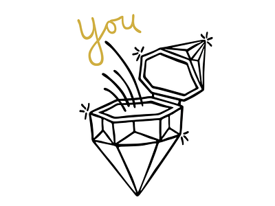 You diamond illustration