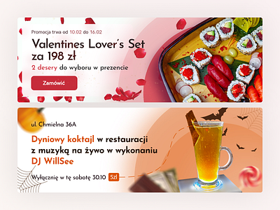 Banners on site banners japan site slider sushi