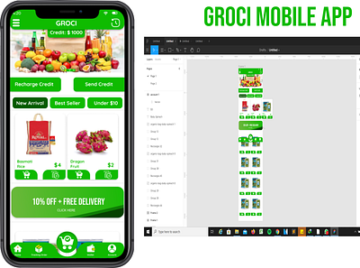 Groci mobile app grocerie app groceries groceries app mobile mobile app design mobile design mobile ui ui ui ux ui inspiration uidesign