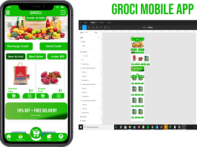 Groci mobile app grocerie app groceries groceries app mobile mobile app design mobile design mobile ui ui ui ux ui inspiration uidesign