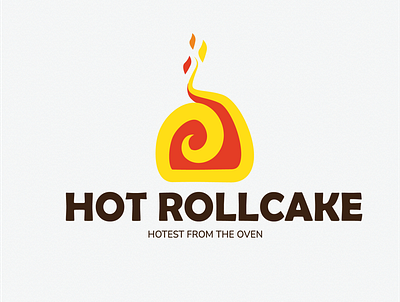 Hot Rollcake brand identity branding cake logo hot logo logo design logodesign
