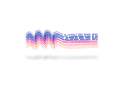 A Wave. abstract art branding design line art logo wave