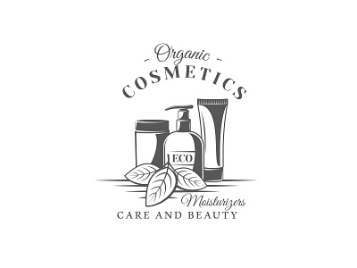 Cosmetics Logo beauty beauty logo branding concept cosmetic cosmetics design eco emblem illustration label logo vector vintage vintage logo