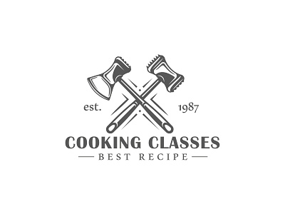 Cooking Logo branding concept cooking design emblem illustration label logo vector vintage vintage logo