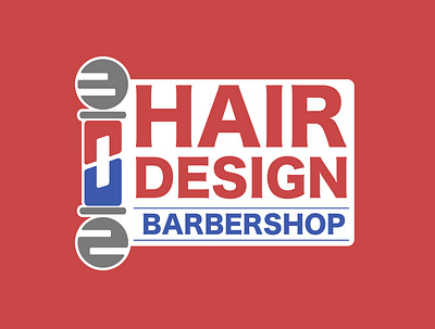 312 Hair Design Barbershop branding flat icon logo logo design logo designer logodesign minimal typography vector