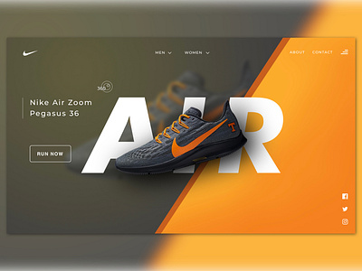 Nike website design