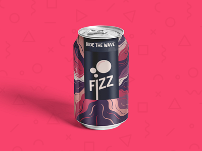 Soda can label design