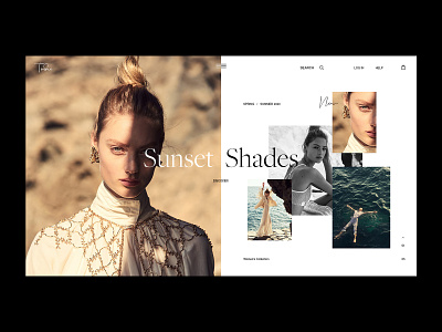 Shop - Tender branding clean elegant fashion homepage online shop promo shop store typography ui ux web websites